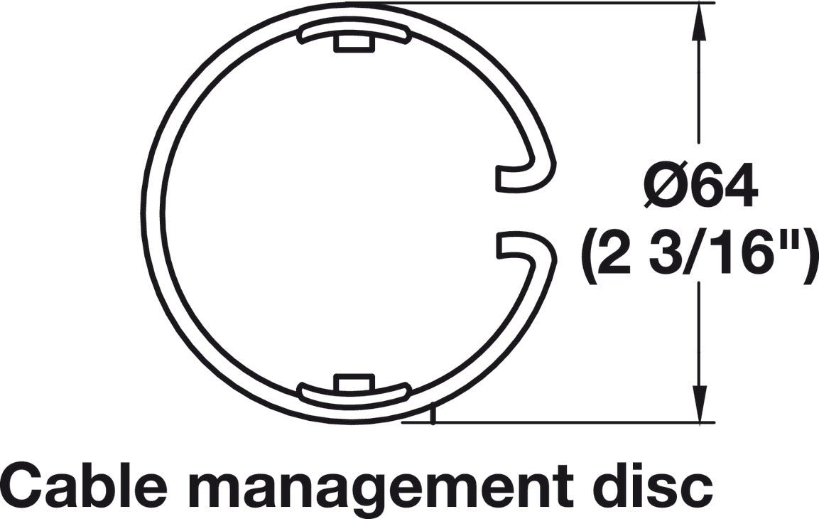 Vertebra Round Cable Manager, Vertical System