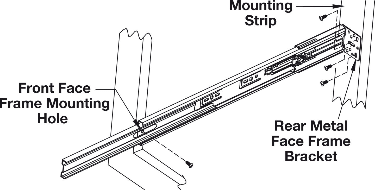 Ball Bearing Runners, Full extension, Accuride 3932 EC