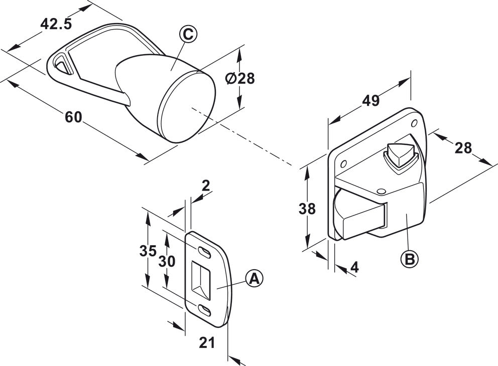 Magnetic Lock System for Doors, whatlock<sup>®</sup>