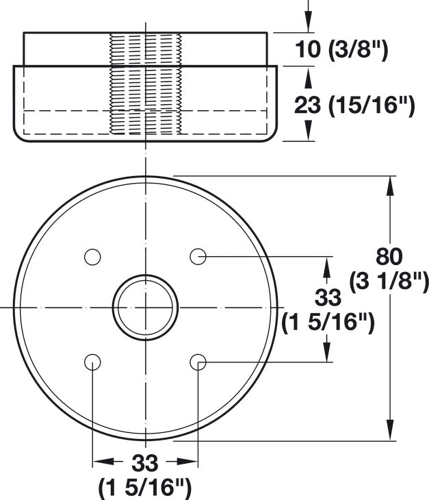 Furniture Glide, Adjustable