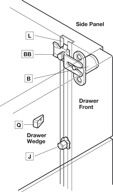 Lockbar Clip, for Side Mount Lock Body (234.86.017)