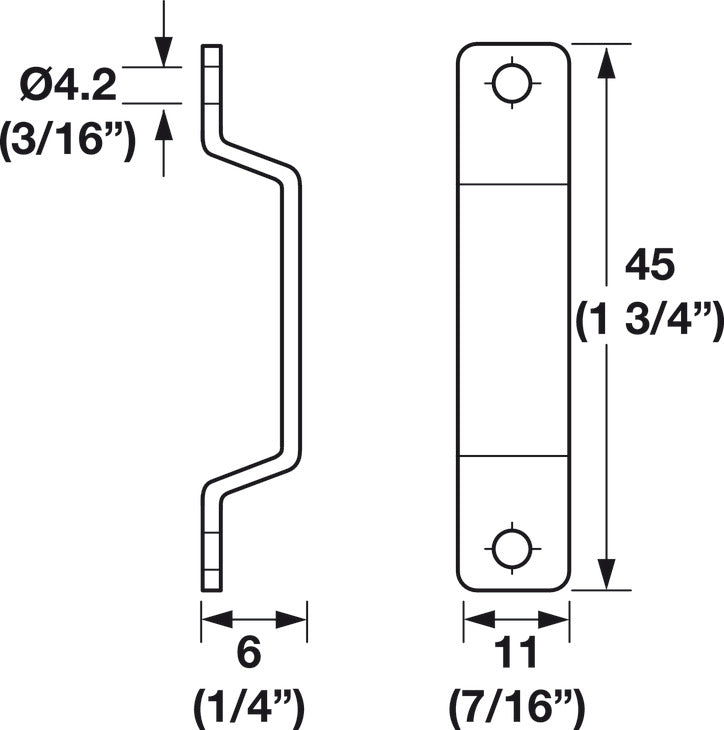 Strike Plate, Belt Loop Style