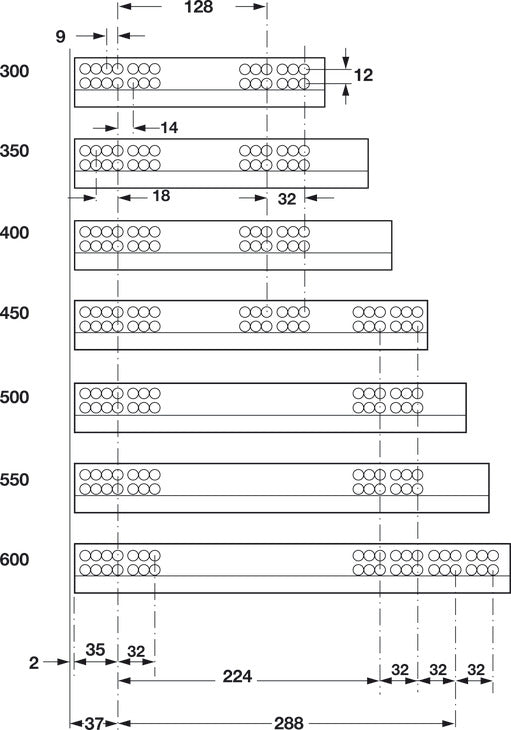 Salice A6557 Futura Push Slide, for Frameless, Full Extension, 50 lbs