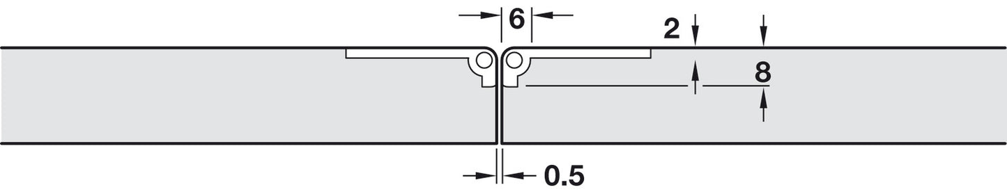 Self-Supporting Hinge, for Folding and Sewing Machine Tables