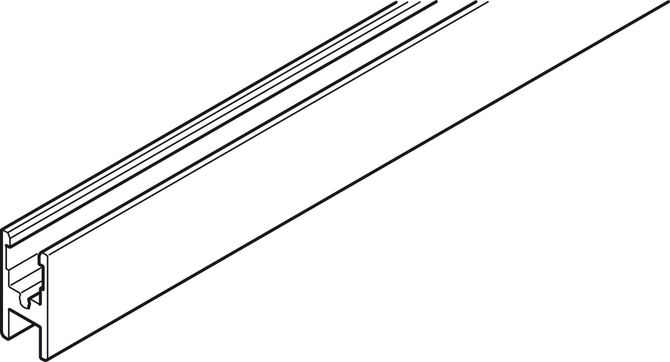 Glass Fixing Profile, Hawa Clipo 36 GPK/GPPK Inslide
