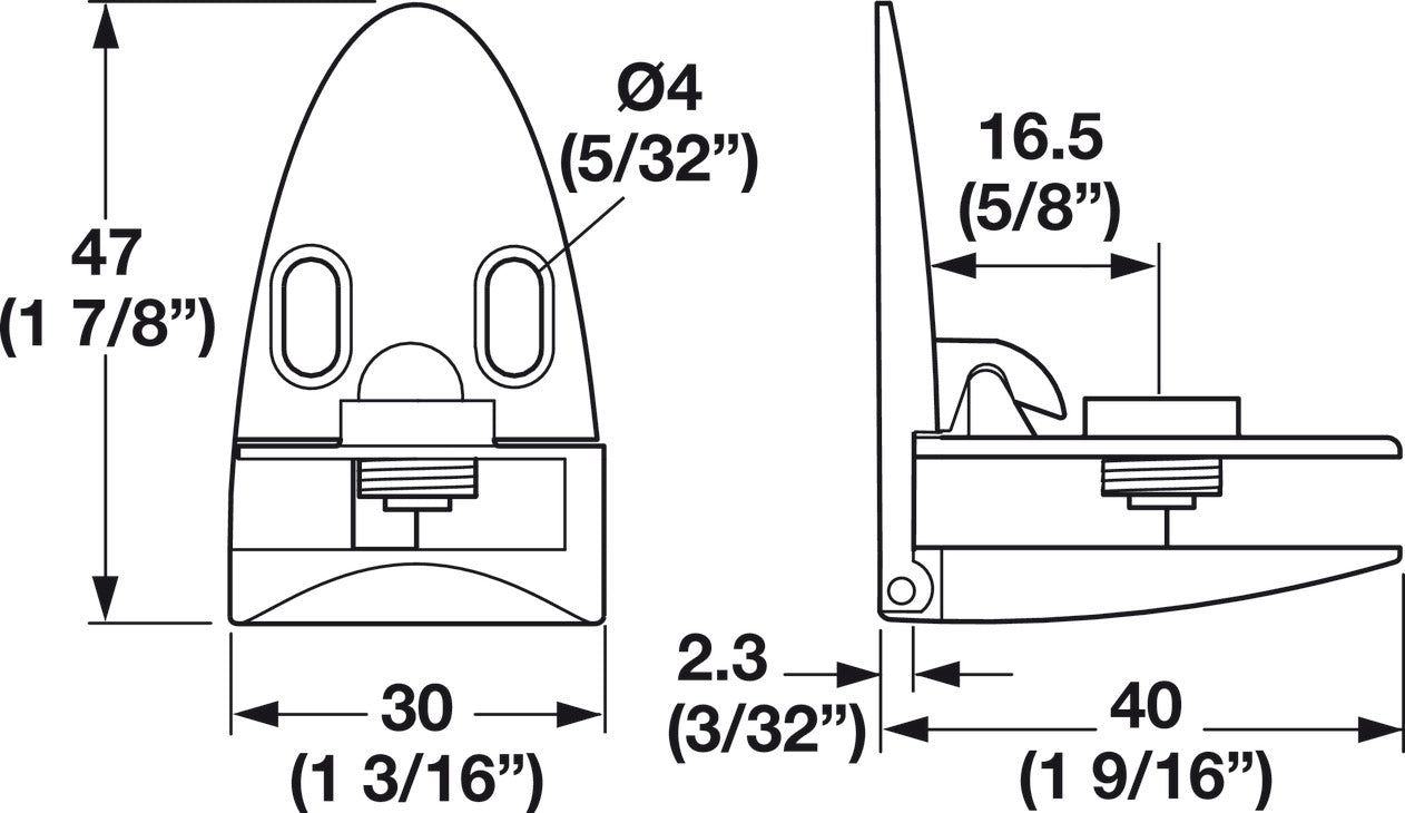 Top and Bottom Door Hinge, for Inset Glass Door