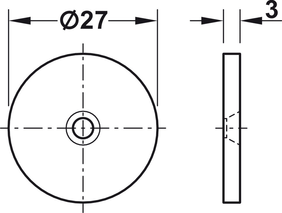 Magnetic Catch, 3.6 kg Pull, For metal cabinets