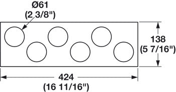 Container Holder Insert, for Finelineâ„¢ Cutlery Tray