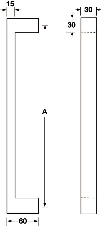 Pull Handle, StarTec® Stainless Steel