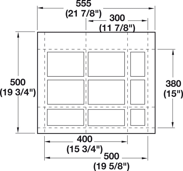 Medical Drawer Insert, Deep, 57 mm