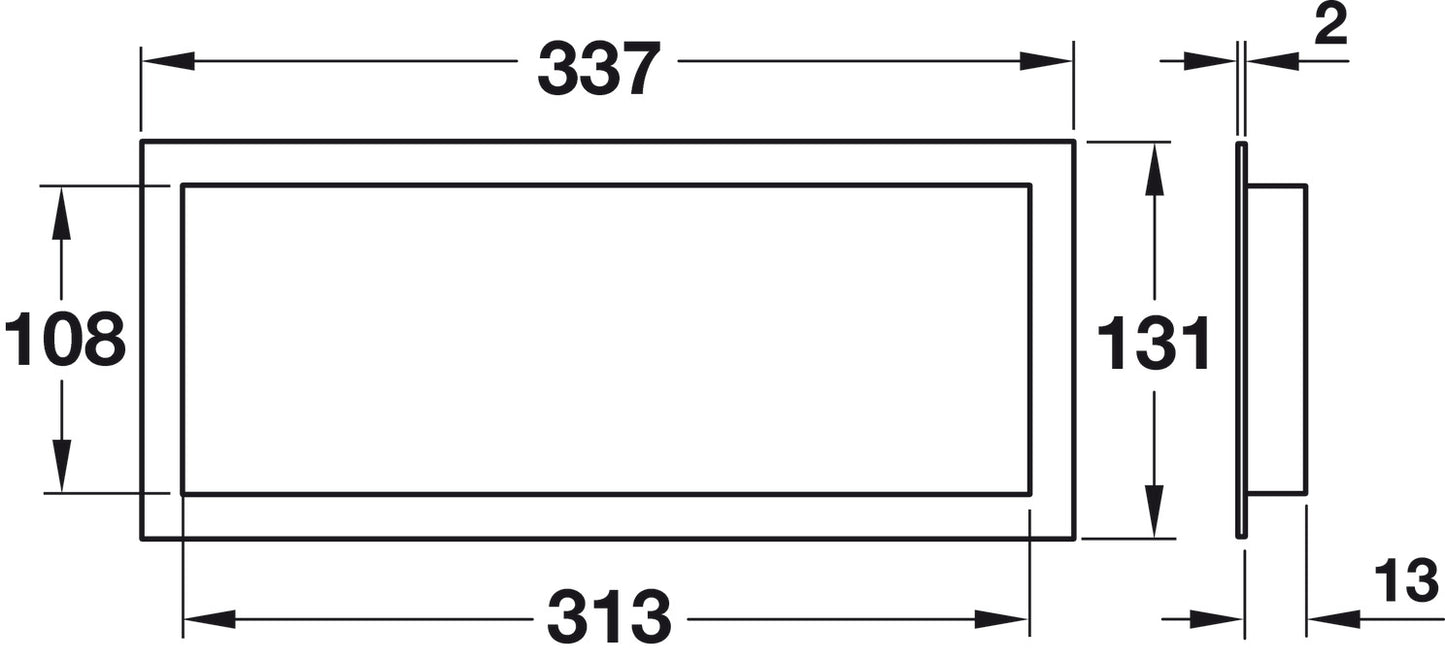 Ventilation Trims, Plastic, with louvres