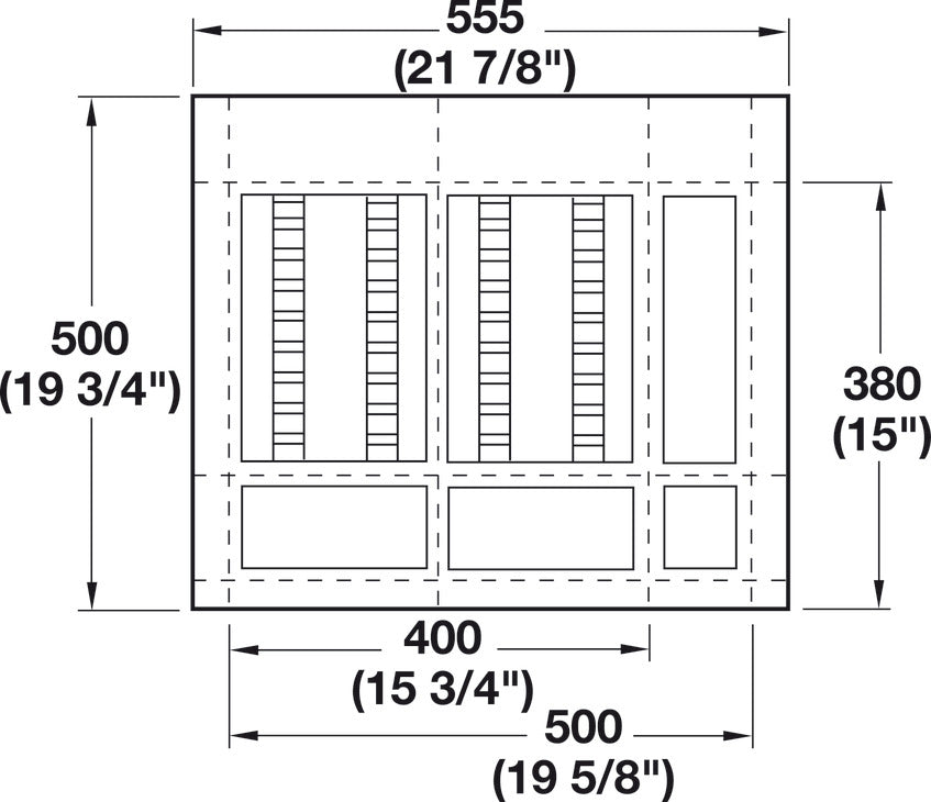 Medical Drawer Insert, Flat, for Medical Instruments