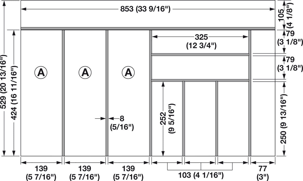 Large Cutlery Tray, Finelineâ„¢