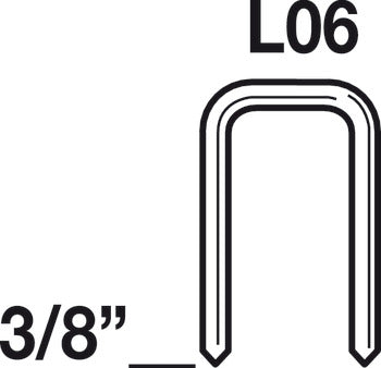 1/4" Crown Medium Wire Staple, 18 Gauge