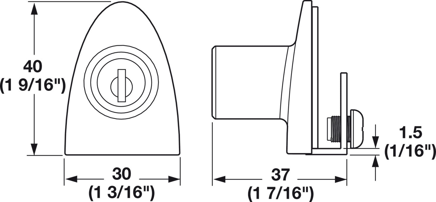 Single Door Lock, for Glass Door