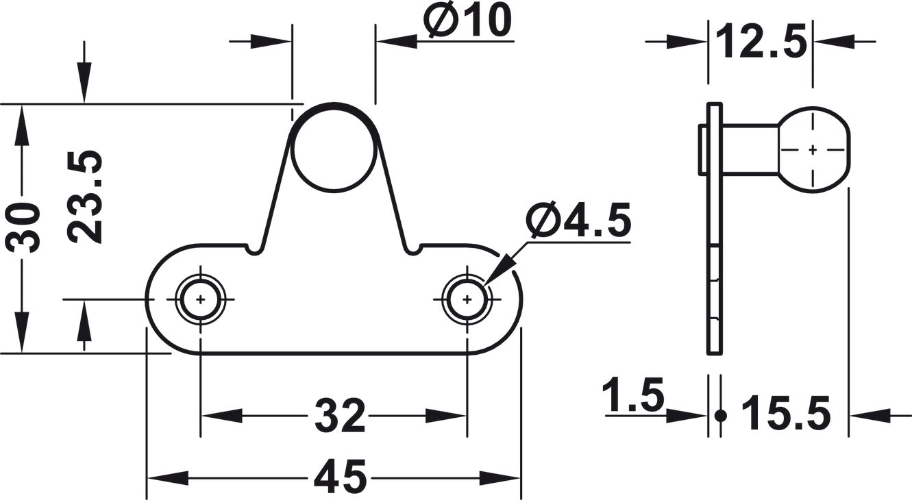 Gas Piston, for Wooden and Aluminum Framed Doors