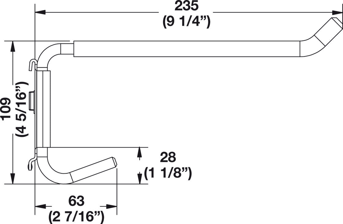 Garden Tool Hook, TAG Omni Track®