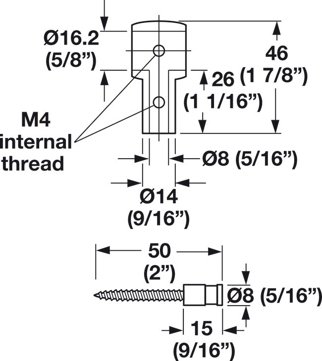 Rail Holder, Kitchen Rail System, Stainless Steel