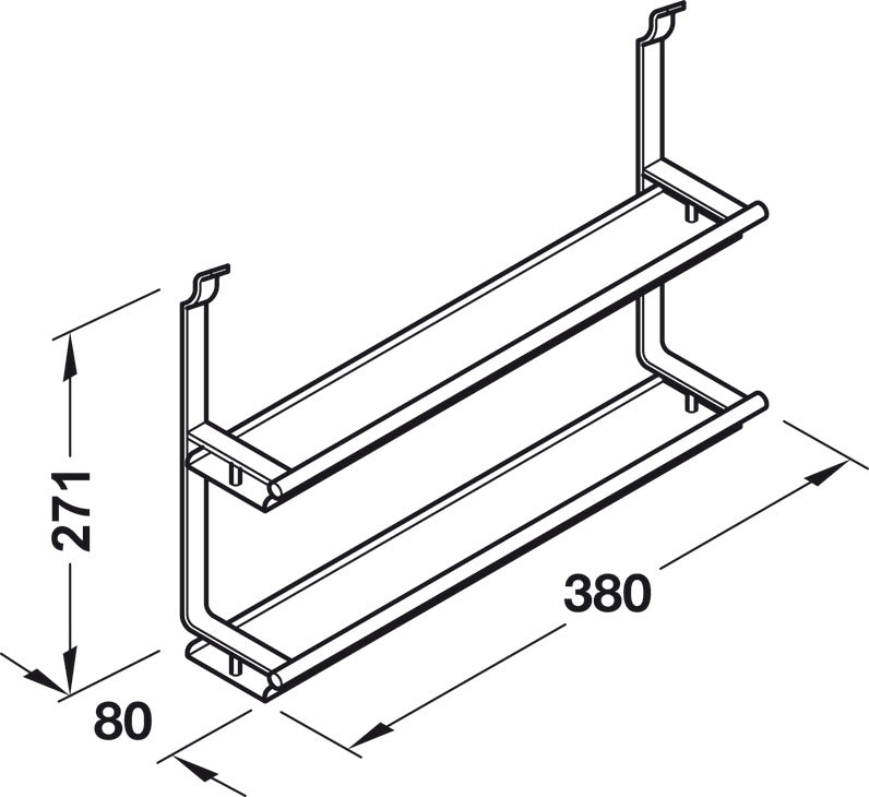 Spice Rack, Backsplash Railing System