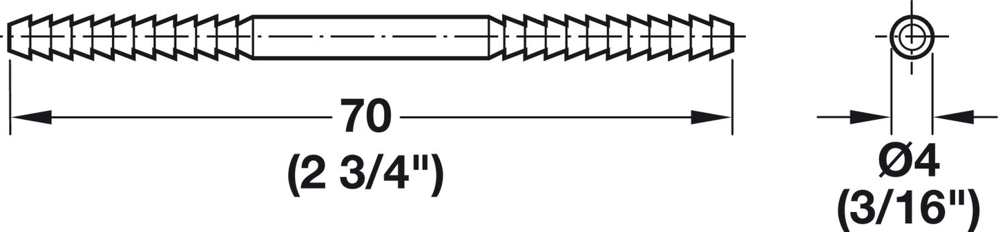 Connecting Pin, Drilled-In
