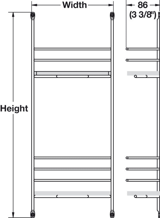 Door Rack, Cabinet Accessory