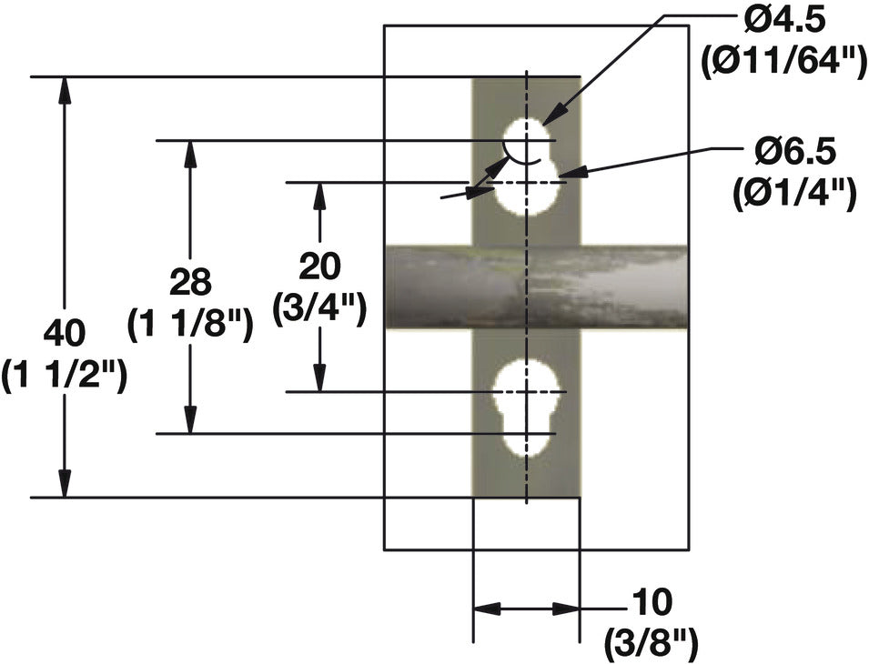 Wall Mounted Holder, for Utility Grommet