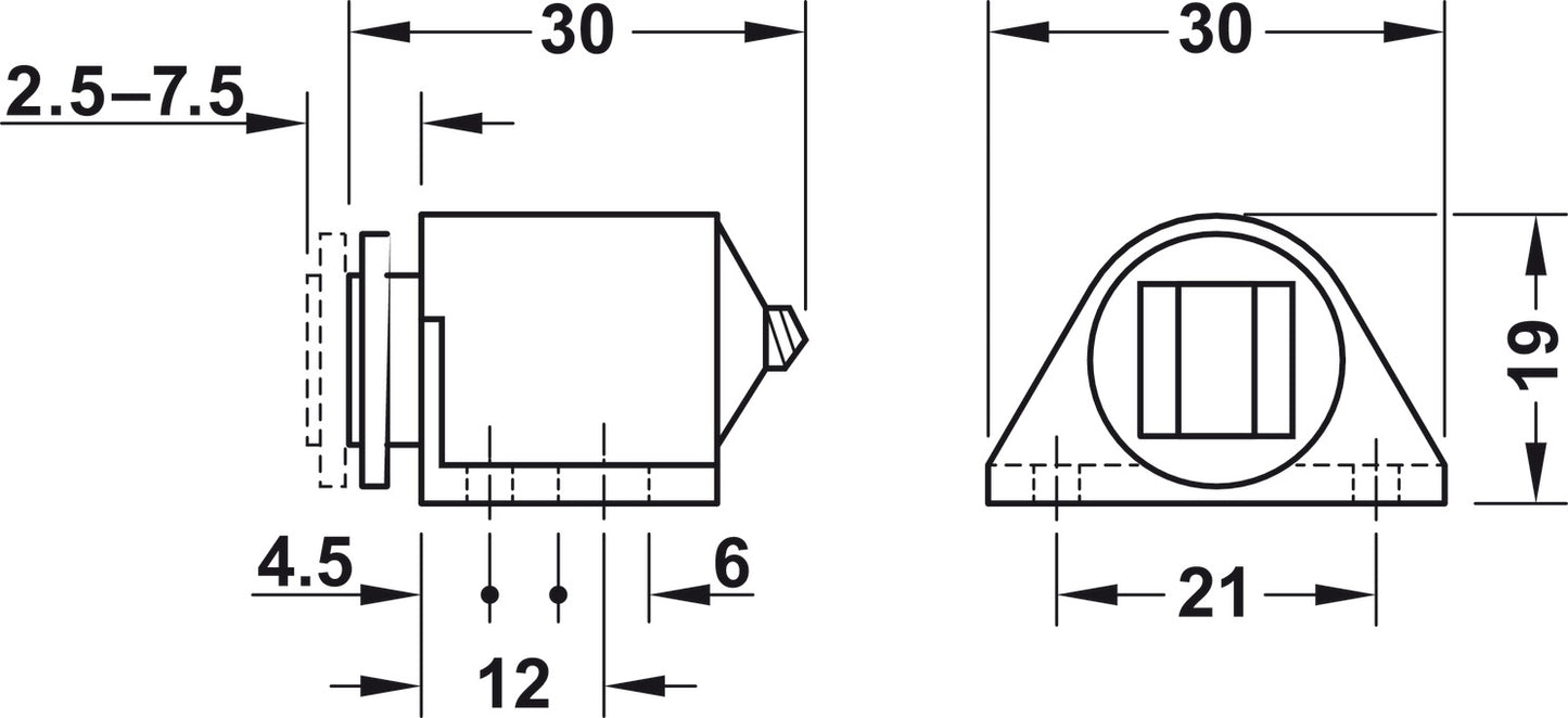 Magnetic Catch, 3-4 kg Pull