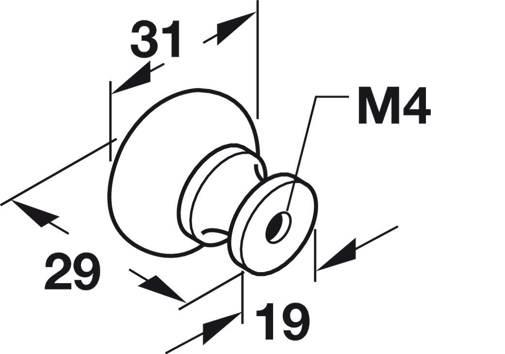 Knob, Brass