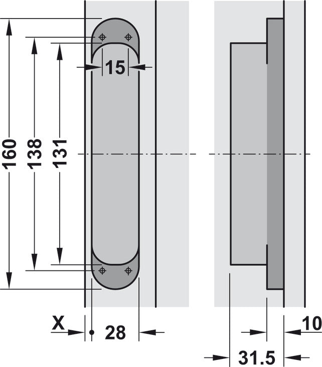 Concealed Hinge, TECTUS TE 340 3D