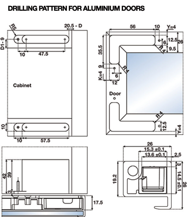 Hinge, Salice specialty,105° Air