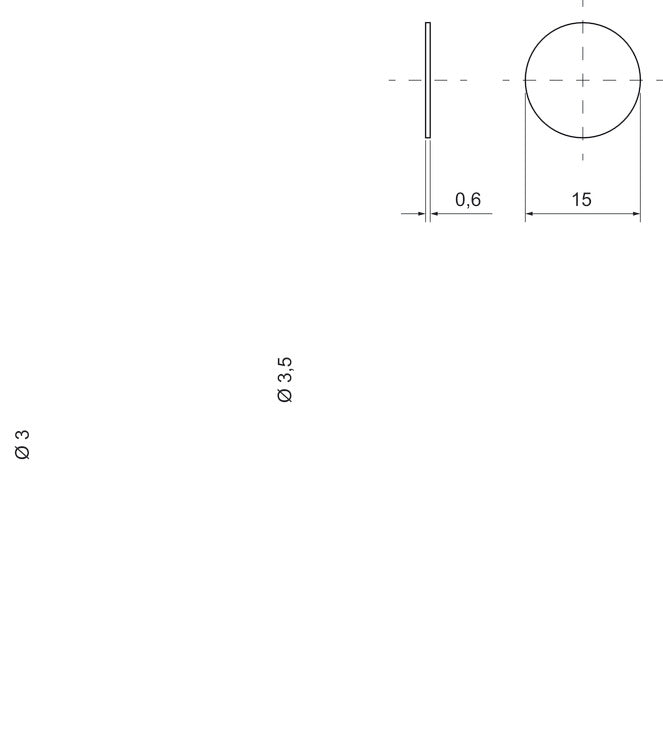 Plate for Magnet, for K Push Door Catch, Adhesive