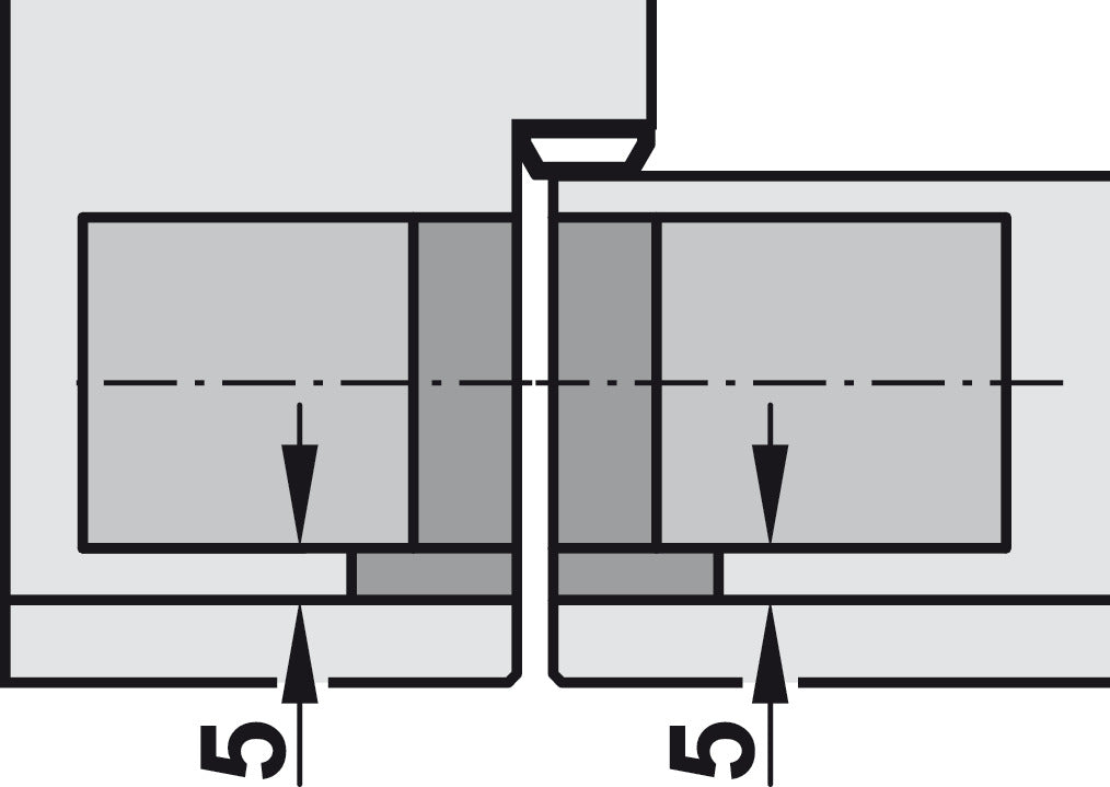 Concealed Hinge, TECTUS TE 540 3D A8
