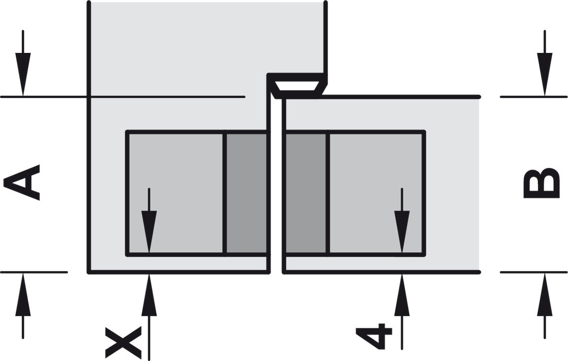 Concealed Hinge, TECTUS TE 340 3D