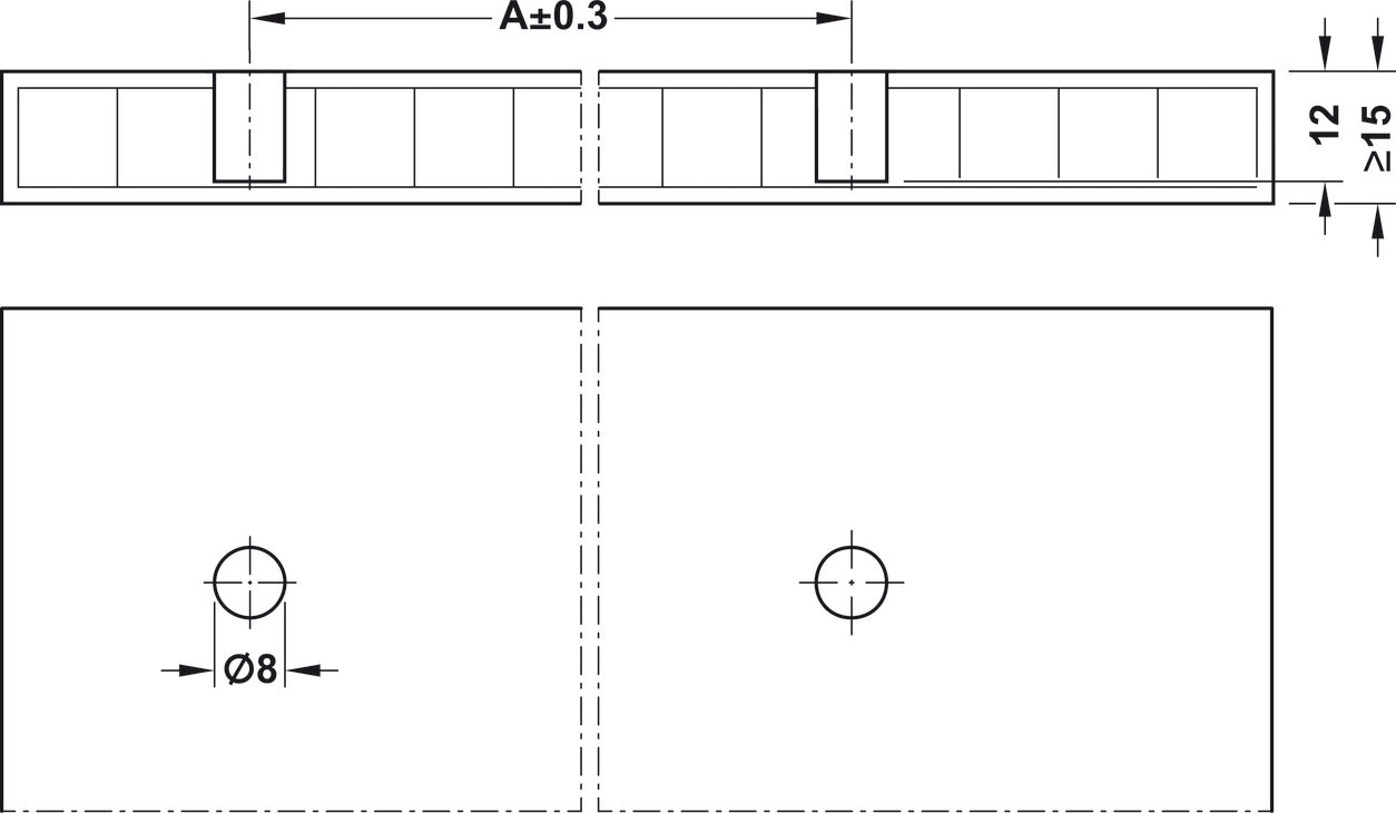 Spreading connector, Häfele Ixconnect SC 8/60