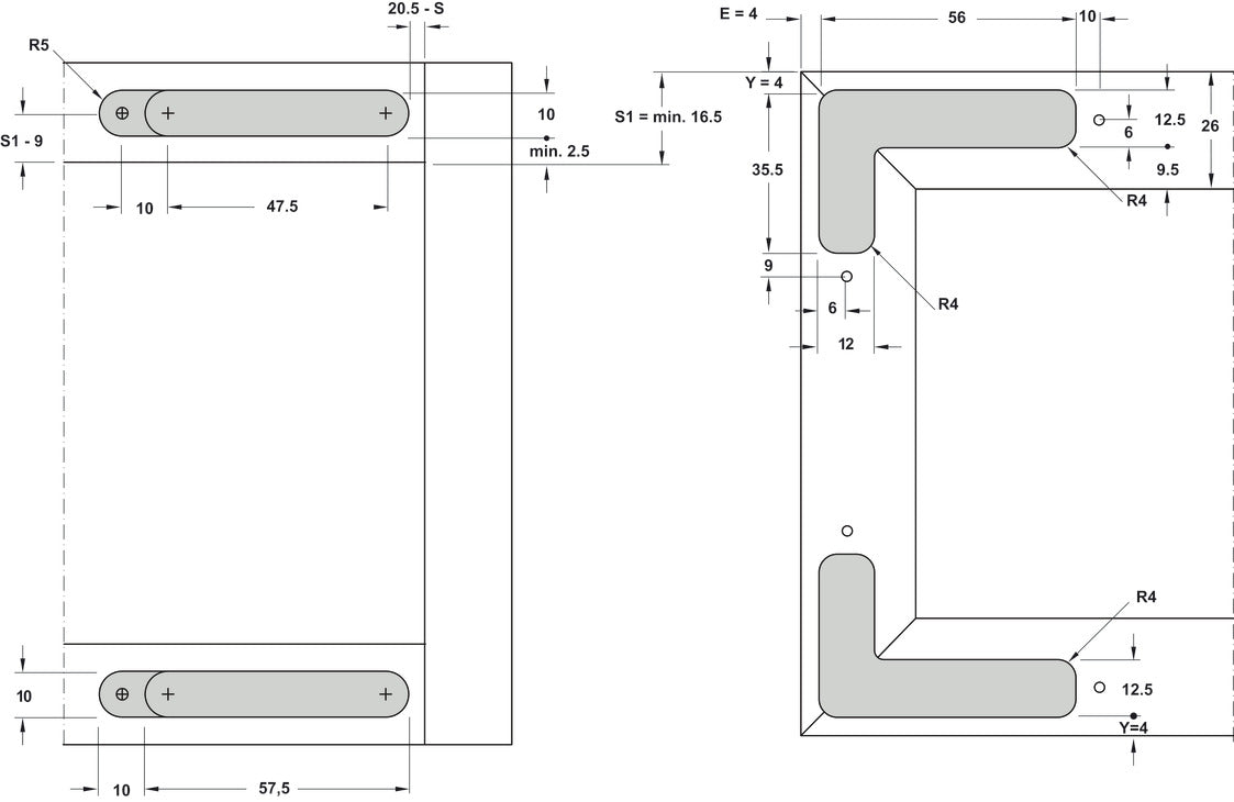 Hinge, Salice specialty,105° Air