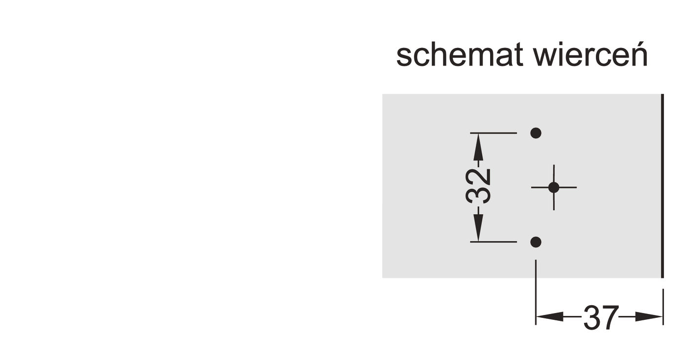 Mounting Plate, for Clip-On Hinges