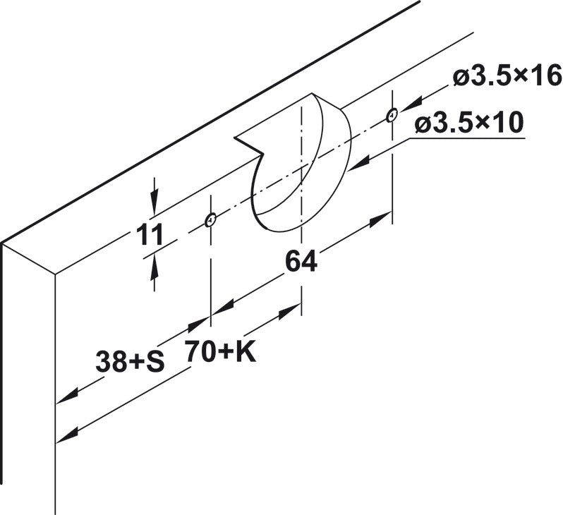 Sliding Door Hardware, Hawa Clipo 16 H Mixslide, set