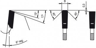 NEGATIVE HOOK NON-FERROUS SAW BLADE