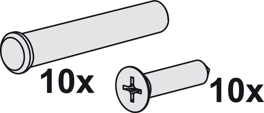 Safety Pin and Safety Screw Set, For Running Track and Mounting Rail