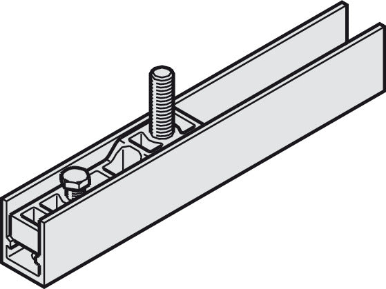 Carrier Profile, with Suspension Plates, M12 Bolt