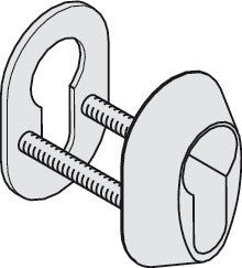 Security Rose, for Profile Cylinder (optional) 12 mm (1/2â€)