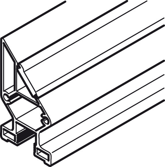 Frame Profile, 10-C, Lateral, Vertical frame profile 45°