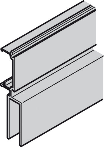 Fixed Glass Fixing Profile, For Upper Running Track