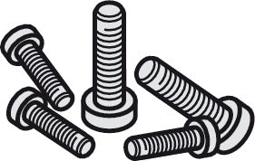 Screw Set, to Mount Upper Track onto Angle Profile, up to 2.5 m (8' 2 7/16")