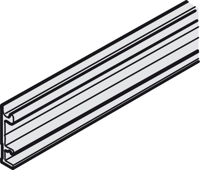 Mounting rail, pre-drilled, width 8 mm