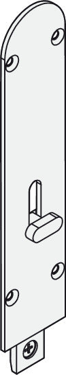 Flush Bolt, Opening Inward