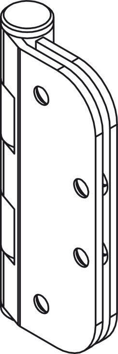 Mortise Hinge, Offset