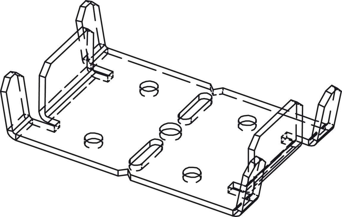 Shoe Plate for Front/Back Vertical Studs, Components for Slido Pocket Door