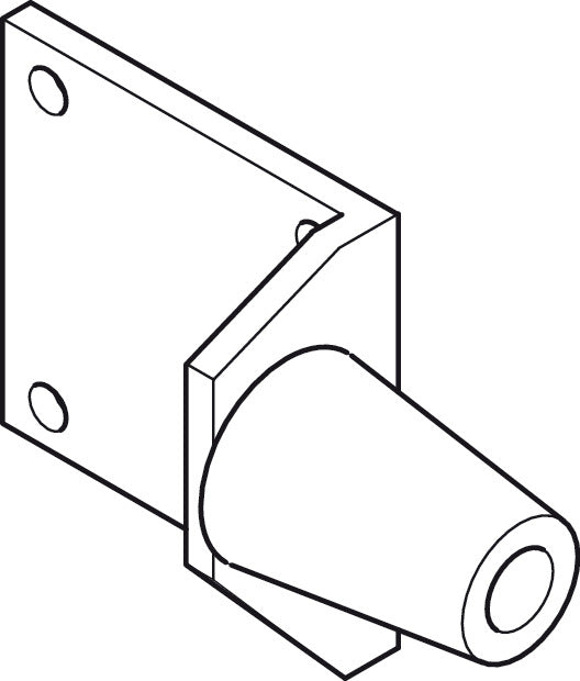 Door Stop, Medium Duty, Screw-Mounted