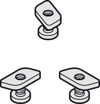 Fastening Bolts and Nuts, for fixing running track to angled profile